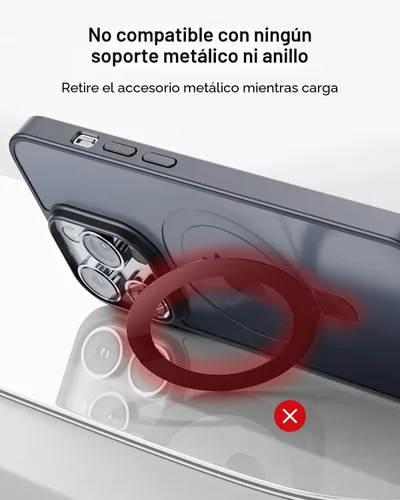 Vista 3 de Eazpower Cargador inalámbrico para fundas gruesas de 0.394 in/Otterbox/resistente, base de carga 3 en 1 para iPhone 17 16 15 14 Pro Max, estación