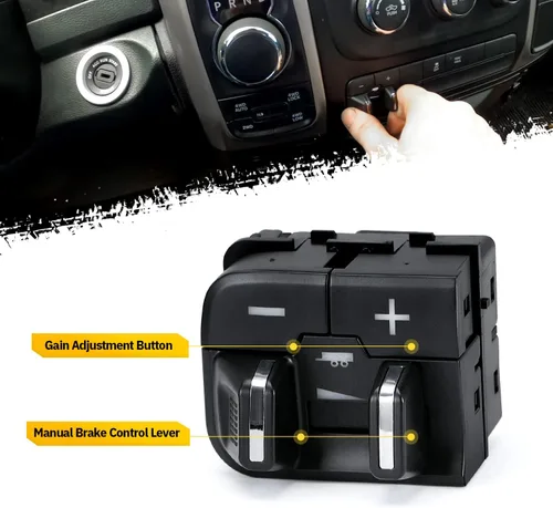 Vista 3 de Hypertune Kit de módulo de control de freno de remolque para 16-18 Ram 1500 2500 3500 4500 5500 Controlador eléctrico integrado de remolque