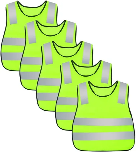 Vista 26 de AIEOE Kids High Visibility Safety Vest Reflective Running Lightweight Traffic Walking Breathable Construction Vest