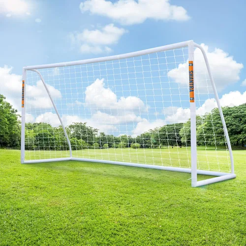 Vista 10 de SHANTRA Portería de fútbol de 12 x 6/10 x 6.5/8 x 5/6 x 4 pies para patio trasero, redes de fútbol de tamaño completo para niños y adultos, portería