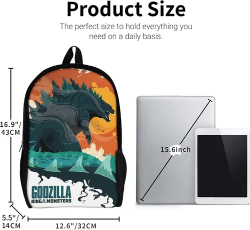 Vista 5 de Mochilas de impresión 3D bolsa de hombro de moda mochila de viaje de ocio bolsas de 17 pulgadas Blancuzco 17inch
