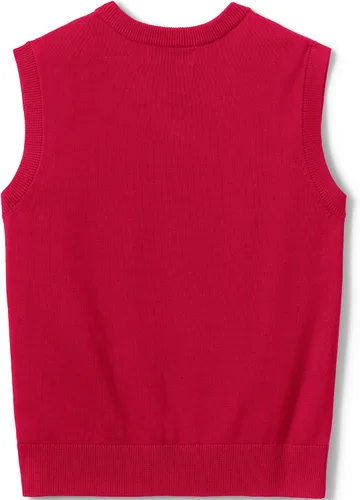 Vista 2 de Lands' End Uniforme escolar niños algodón modal fino calibre suéter chaleco