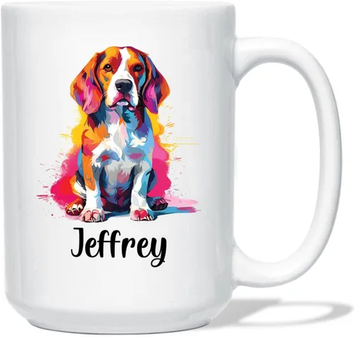 Vista 9 de Affenpinscher - Taza de café con nombre personalizado, regalo para perro, papá, perro, mamá, taza de cerámica blanca personalizada Affenpinscher