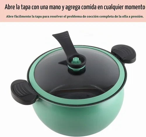Vista 3 de Micro olla a presión utensilios de cocina de cocción rápida, 12.2 x 11.0 * 6.7 in utensilios de cocina antiadherentes para microondas, olla