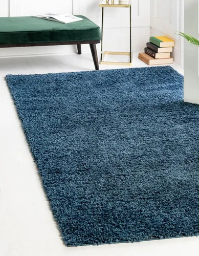 Vista 568 de Unique Loom Colección Davos Shag - Alfombra Lino