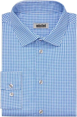 Vista 3 de Kenneth Cole Unlisted - Camisa de vestir para hombre, ajuste regular, cuadros y rayas (estampadas)
