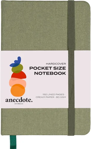Vista 31 de ANECDOTE. Cuaderno pequeño (paquete de 2) – Diario de bolsillo de alta calidad para escribir notas – Compacto, duradero, diario de viaje ideal