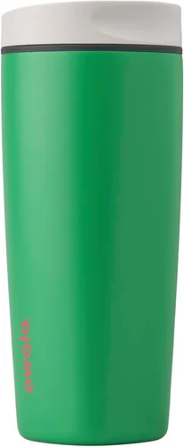 Vista 34 de Owala SmoothSip Slider - Vaso de café aislado de acero inoxidable, reutilizable, taza de café helado, taza de viaje para café caliente, sin BPA, 12