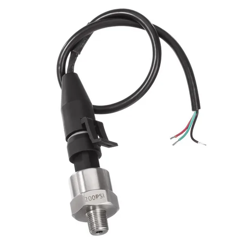 Vista 6 de AUTEX Transductor de presión de 200 psi, sensor emisor con arnés de conector, rosca NPT de 1/8 "-27 sensores de presión de combustible de acero