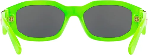 Vista 4 de Versace Gafas de sol unisex verde fluo lentes gris oscuro 2087in VERDE FLUO
