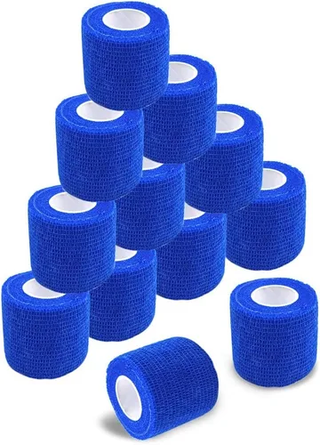 Vista 10 de Cinta adhesiva autoadherente, vendajes médicos cohesivos, flexibles, elásticos, atléticos, fuertes, cinta elástica de primeros auxilios