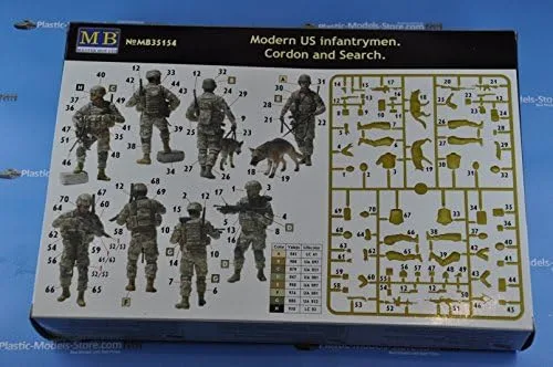 Vista 3 de Master Box Modern US INFANTRYMEN. Cordon and Search 4 Figuras 1/35 35154
