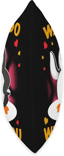 Vista 2 de Waddle I Do Without You Penguin Cute Gift Funny Waddle I Do Without You - Almohada (16 x 16 pulgadas), multicolor
