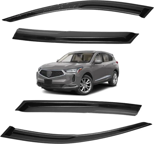 Vista 108 de Viseras para ventanas para Mazda 3 Sedán 4 puertas 2004 2005 2006 2007 2008 2009 estilo JDM Mugen, deflector de viento, protector solar y de lluvia