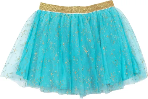 Vista 4 de Disney Princess Moana Frozen - Conjunto de 3 piezas de camiseta de tul con falda de malla y coletero para niñas pequeñas a grandes