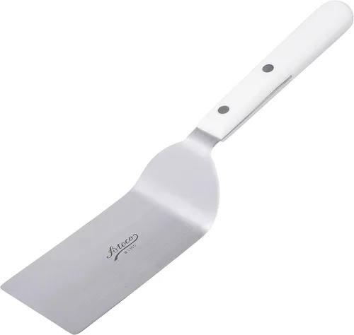 Vista 2 de Ateco Hoja recta de acero inoxidable de 4 pulgadas, mango de plástico, espátula de glaseado apta para lavavajillas, pequeña