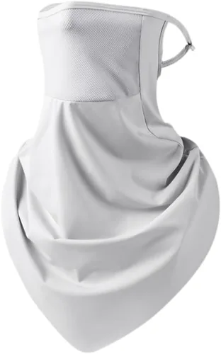 Vista 15 de Protector facial unisex UV multiusos protector para el cuello, polaina elástica para la cara con bucles para las orejas