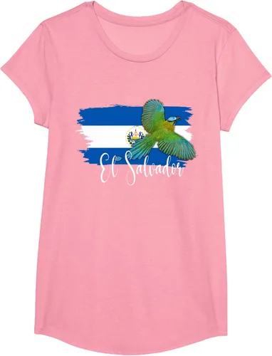 Vista 77 de Camiseta con la bandera de El Salvador, mapa de El Salvador, camiseta de Salvador para mujer, Negro