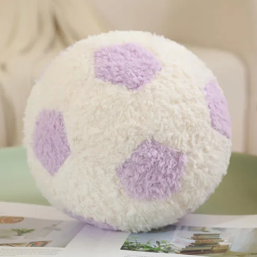 Vista 8 de Soccer Pillow Cute Football Throw Pillow Round Home Decorative Throw Pillow Aesthetic Sports Ball Plush Pillows for Couch Bed Bedroom Sofa Chair