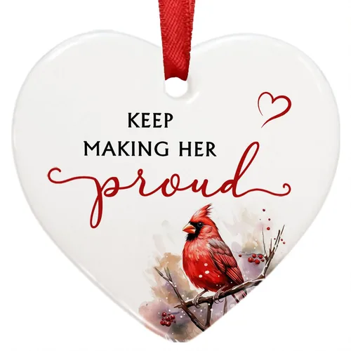 Vista 12 de Adornos de Navidad conmemorativos, colibrí "Un alma hermosa nunca se olvida", adornos para árbol de Navidad, adorno de Navidad de duelo, regalos