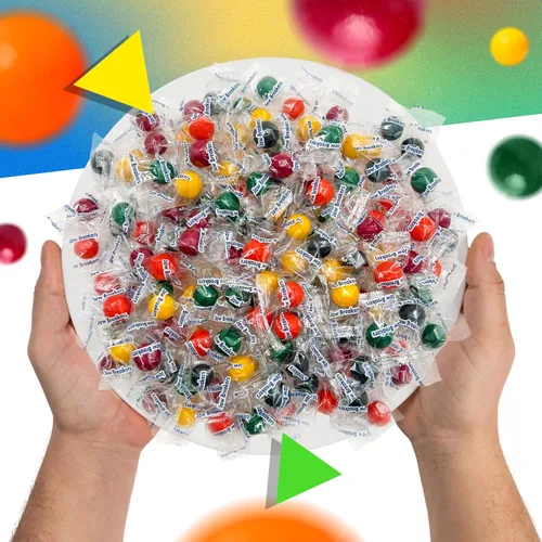 Vista 6 de Jawbreakers - Caramelos duros Bolsa de 1 libra – Aprox. 75 unidades Surtido con sabor a frutas