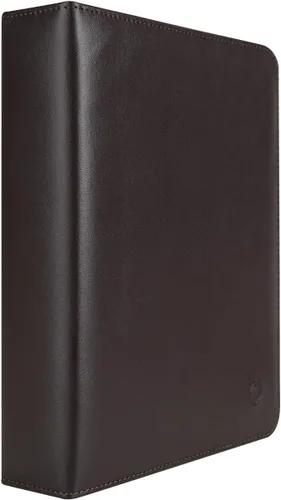 Vista 3 de FranklinCovey - Carpeta abierta de vinilo FranklinCovey Basics (clásica, marrón oscuro)
