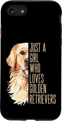 Vista 18 de Cute Golden Retriever - Just a Girl who Loves Goldens Case for iPhone 17