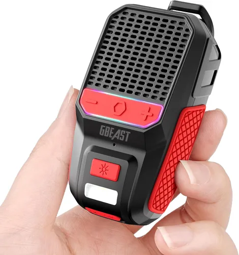 Vista 10 de GBEAST Altavoz Bluetooth Portátil Vestible Actualizado 2026, Mini Altavoces Portátiles con Clip, Tiempo de Reproducción Todo el Día, Impermeable