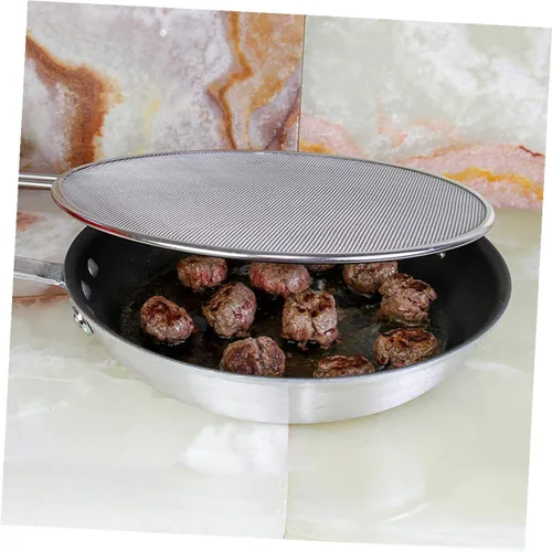 Vista 5 de 3 Pcs Stainless Steel Splatter Screen Oil Guard for Kitchen