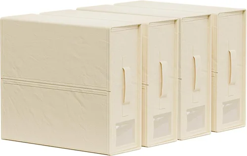 Vista 12 de SUOCO SheetCube - Organizadores de sábanas y almacenamiento de 2 unidades, organizador plegable de lino para armario, contenedor de caja