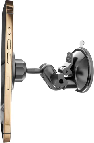 Vista 7 de Soporte universal para teléfono de ducha con espejo, multidireccional doble con ventosa giratoria de 360 grados, soporte de montaje en pared