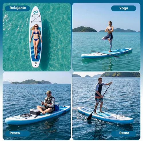 Vista 9 de Goplus Inflatable Stand Up Paddle Board w/SUP Paddleboard Accessories