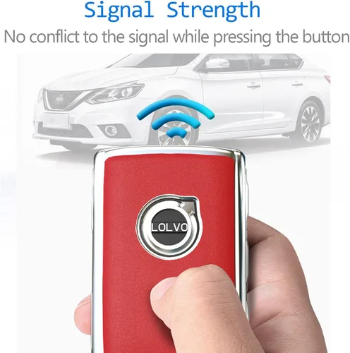 Vista 5 de Funda inteligente de TPU para llavero compatible con Volvo XC60, XC90, S90, V90 2019-2022 (4 botones)