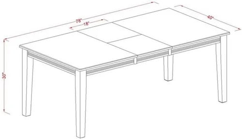 Vista 5 de Atlin Designs Juego de mesa de comedor de 9 piezas en suero de leche/cereza