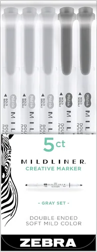 Vista 2 de Zebra Pen Grays Zebra HIGHLITER 5/PK, 5 unidades (paquete de 1)