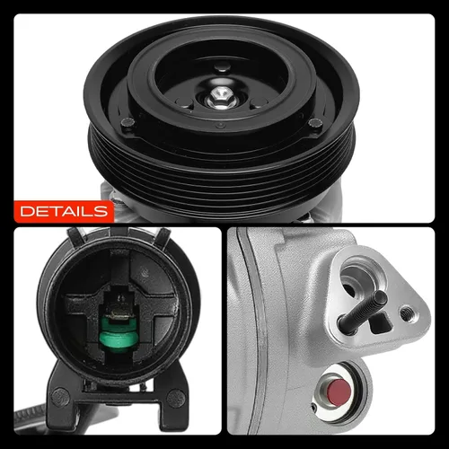 Vista 9 de A-Premium Compresor de aire acondicionado con embrague compatible con Kia