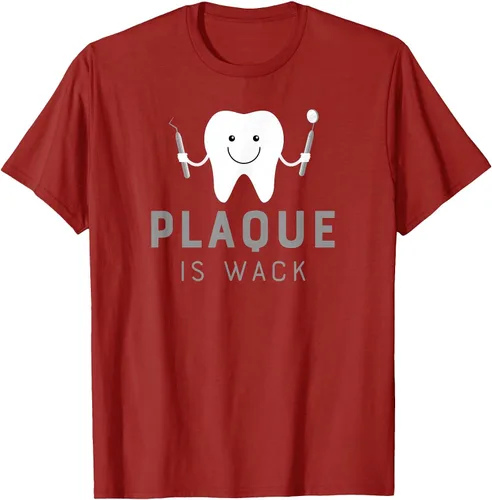 Vista 21 de Plaque is Wack Funny Dental Hygienist T-Shirt Asphalt Grey