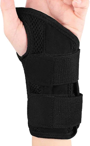 Vista 11 de Muñequera, férula para túnel carpiano, fijador de compresión para aliviar la artritis, tenosinovitis, dolor de muñeca, esguince deportivo