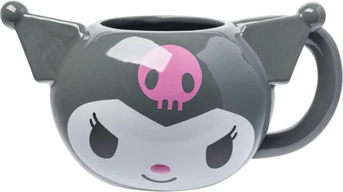 Vista 10 de Silver Buffalo Sanrio Hello Kitty and Friends Badtz-Maru - Taza de cerámica esculpida en 3D, 20 onzas
