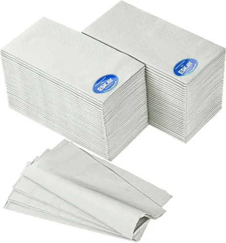 Vista 27 de Servilletas negras para bebidas, servilletas de papel desechables de 3 capas para bar, cóctel, bodas, cumpleaños, fabricadas en la UE, (20 unidades)