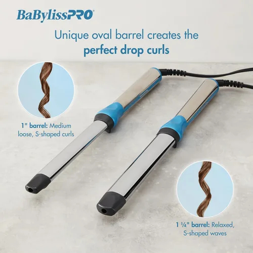 Vista 4 de BaBylissPRO Varita rizadora ovalada de titanio nano para todo tipo de cabello