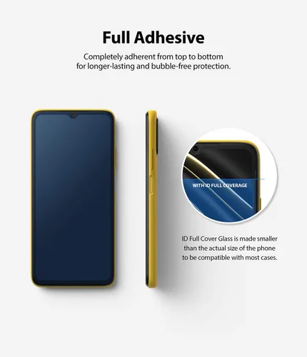 Vista 3 de Ringke Protector de pantalla invisible diseñado para Xiaomi Poco M3 Protector de pantalla Ultimate Clear Shield, calidad de alta definición (HD)