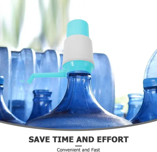 Vista 6 de jojofuny Bomba dispensadora de agua manual para botella de 1 galón, bomba de agua ligera portátil para acampar al aire libre, uso en casa y oficina