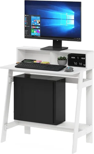 Vista 18 de Furinno Simplistic - Escritorio de 32 pulgadas de ancho, escritorio para Pino ámbar