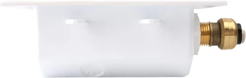 Vista 4 de Ice Maker Outlet Box with Water Hammer Arrestor Push FIT Connection, with Shutoff Valve (Pack of 2)