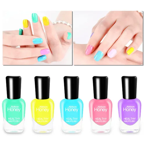 Vista 3 de Nuevo juego de esmaltes de uñas (10 botellas), no tóxico, ecológico, fácil de quitar y de secado rápido, esmalte de uñas a base de agua