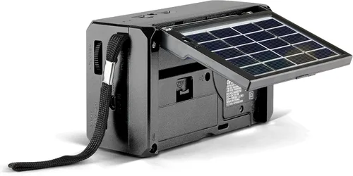 Vista 4 de QFX R-37 6-Band (AM, FM, SW1 - SW4) Linterna LED Bluetooth Radio solar (modelo 2021)