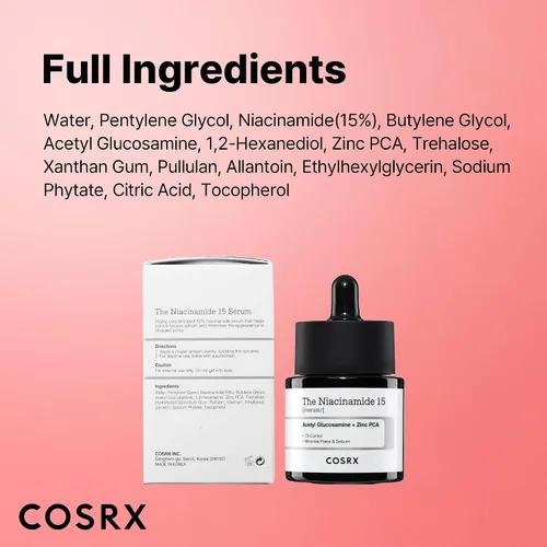 Vista 8 de COSRX Suero facial de niacinamida al 15%, 0.67 onzas líquidas, suero minimizador de poros para cara, tono de piel uniforme, cuidado de la piel