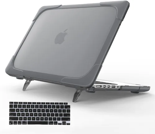 Vista 9 de Funut Funda compatible con MacBook Air de 11 pulgadas A1370 A1465, MacBook Air 11 Kickstand, carcasa rígida de plástico resistente para Apple Laptop