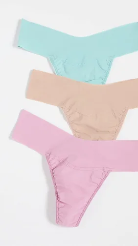 Vista 5 de hanky panky Breathe - Tanga de tiro natural paquete de 3